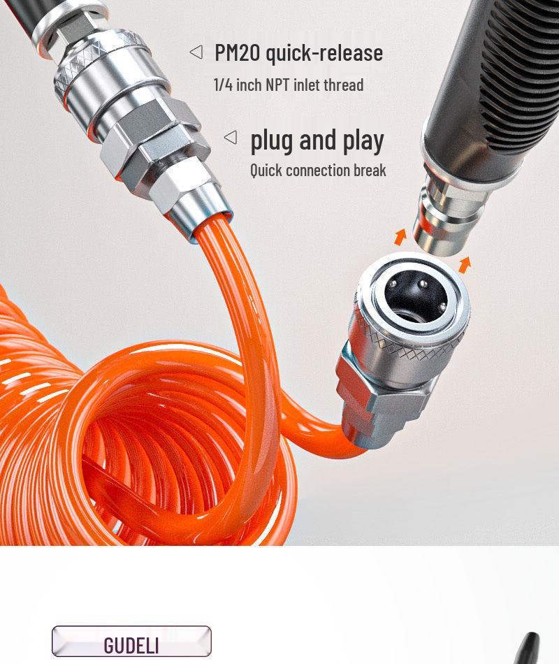 Non-slip Rubber Handle Alloy High-Pressure Air Blow Gun for Dust Removal