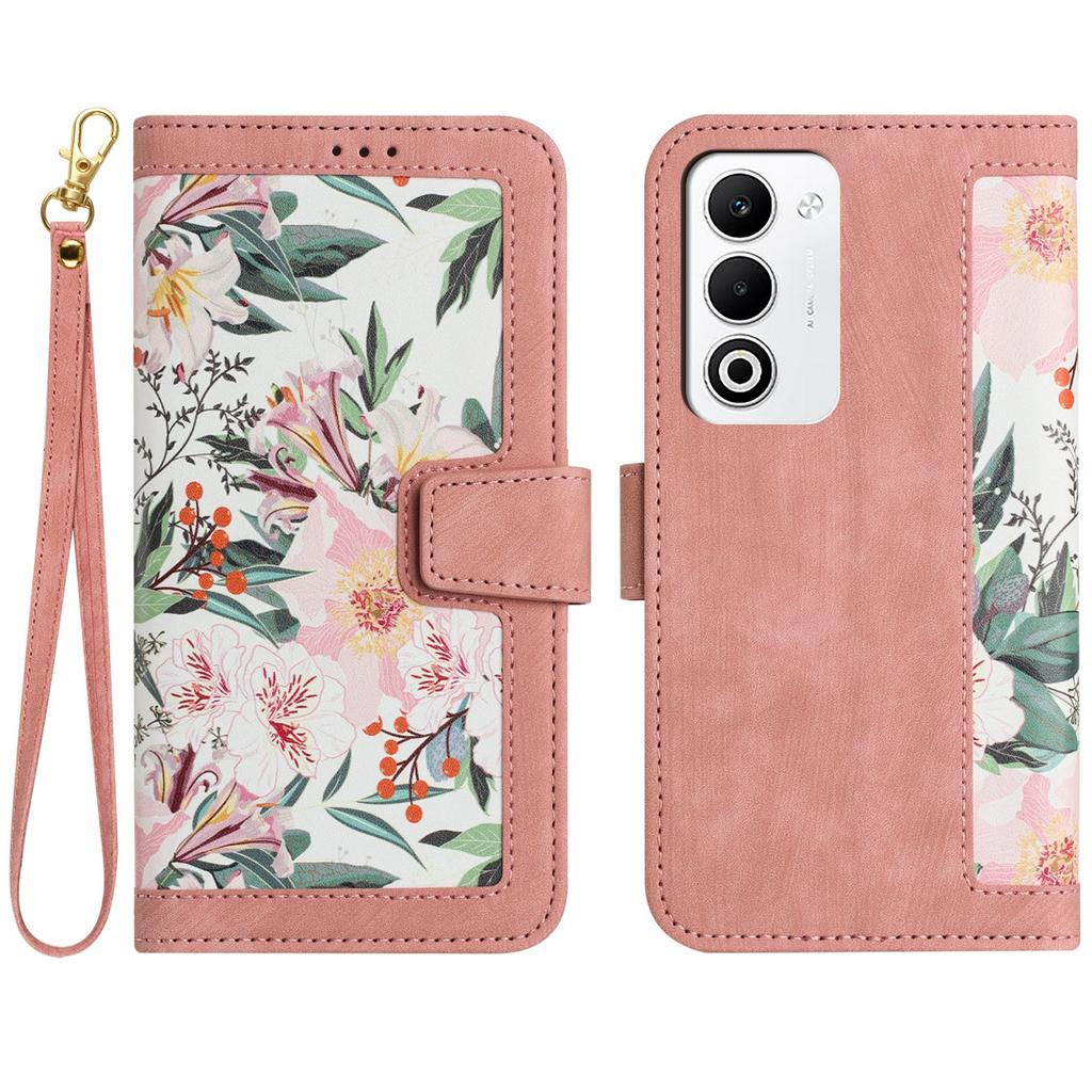For Oppo A5 4G Case PU Leather Floral Phone Cover with Card Slots