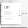 Transparente Ringbuch-Notizbücher Dickes Papier Memoskizzenbuch Tägliches Wochenjournal Notizblöcke Büro Studien-Schreibwaren