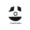 2 Sets Mouse Feet Pads For Razer Naga 2014 Gaming Mouse (Right-Hand)