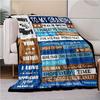 To My Grandfather Blanket Soft Warm Throw Blanket Nap Blanket For Couch Sofa Office Bed Camping Travel Multipurpose Gift Blanket For All Season