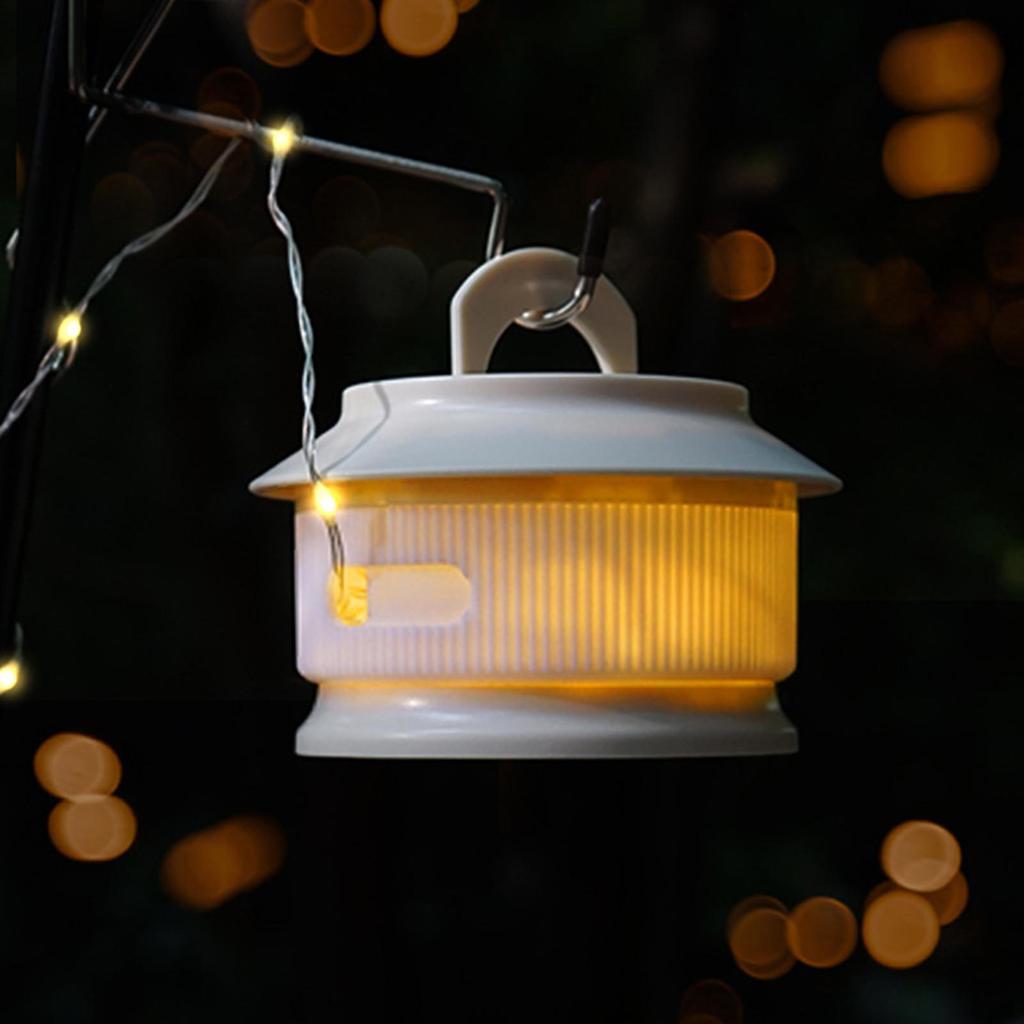 Camping Lights LED Lamp Long with Hook Waterproof Hanging Rechargeable Tent