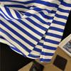 Green Striped Plus Size Women's Summer Two-Piece Set: Short Sleeve T-shirt & Shorts