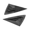 Car Side Window Louver For Hyundai Verna Accent Solaris Sedan  2018-2022 Car Rear Window Shutter Cover Spoiler   Glossy Black