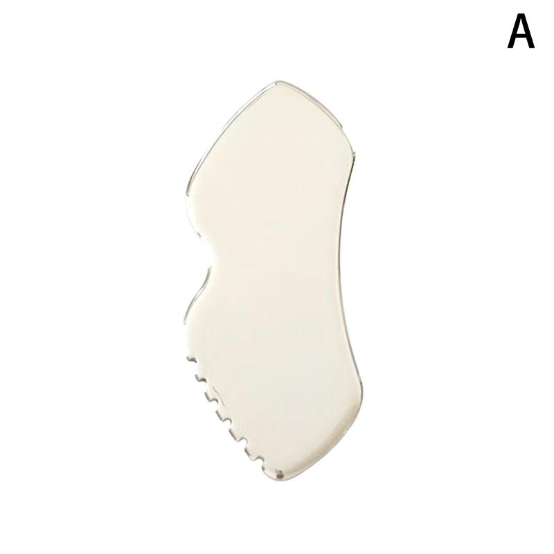 Stainless Steel Gua Sha Board Massager Facial Lifting Muscle Relaxing Pain Relief Body Scraping Tool for Head Neck