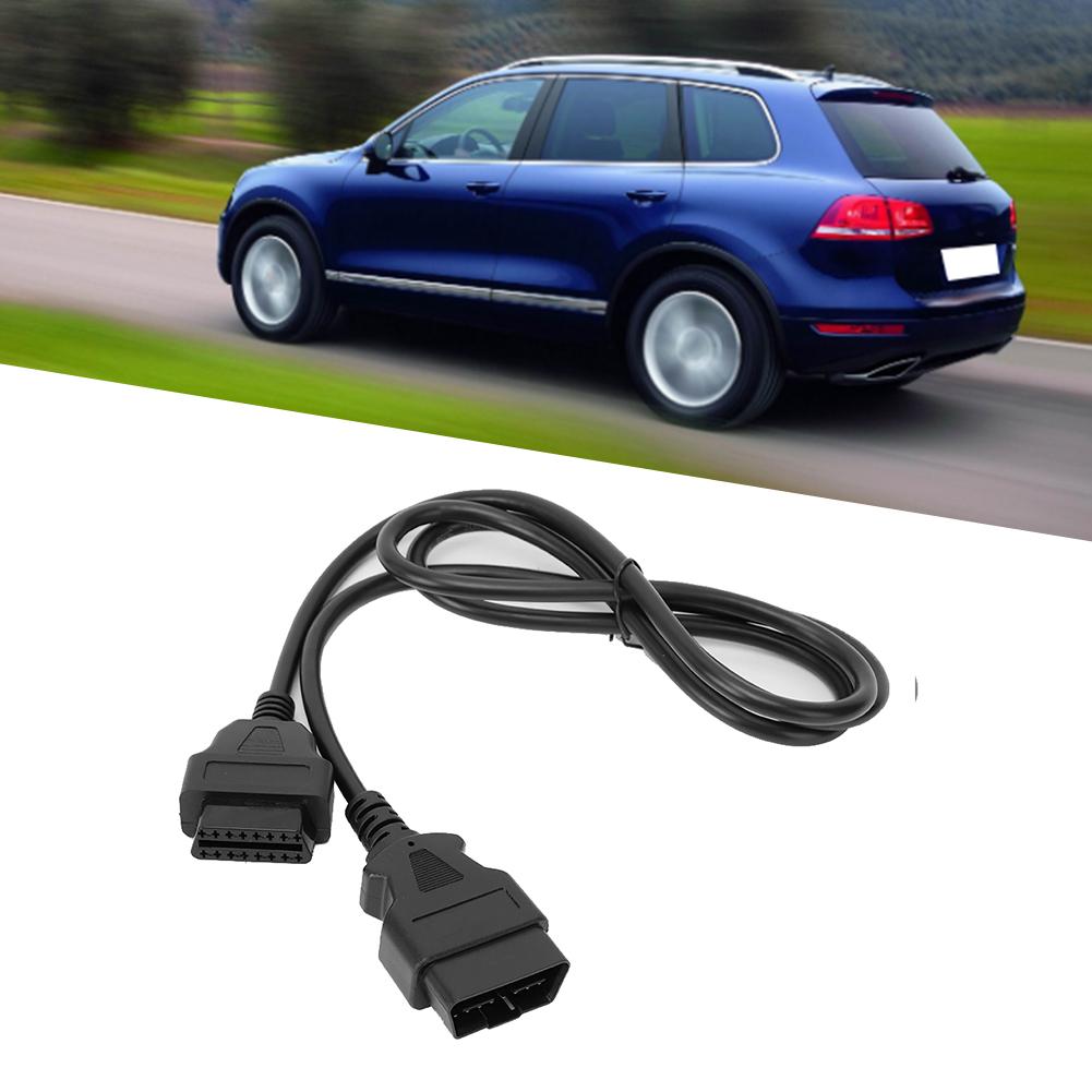 16Pin Car Diagnostics Adapter Cable for Elm327 Male To Female OBD Extension Wire 1.5m  4.9ft
