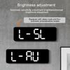 LED Digital Display Alarn Clock Brightness Dimmable Hangable and Desk Colck