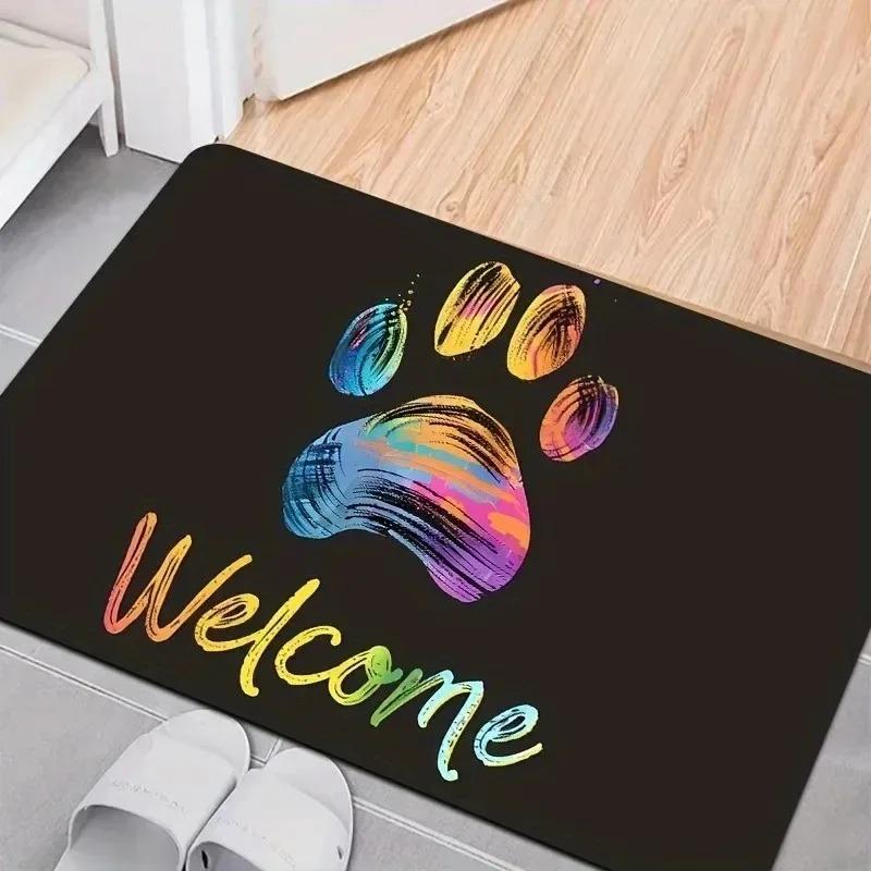 1 ks Vzor afrického umění Rohožky ke dveřím Kuchyňské koberce Protiskluzový Pop design Koberce do obývacího pokoje Koupelnová předložka Koberec pro domácnost K Dekoraci ke dřezu Prádelna