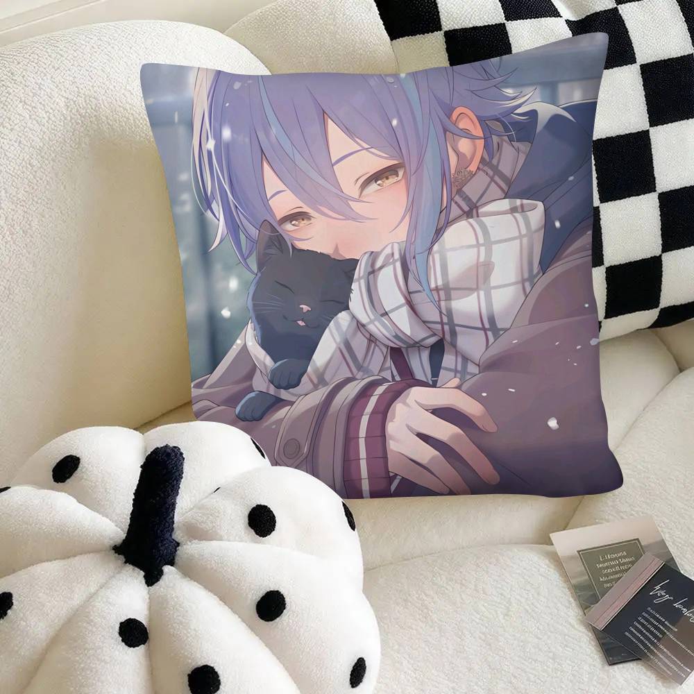 Kamishiro Rei Cool P-ProjectS S-SEKAI Pillow Case Square Pillow Bedroom Sofa Leisure Comfort Cushion Car Home Decoration