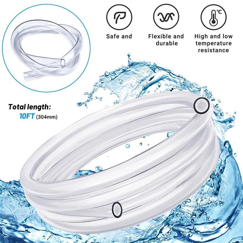 M-Modern-10Ft Portable Air Conditioner Drain Hose, AC Drain Hose Kit, Drain Hose For Air Conditioner With 3/5 Inch Connector