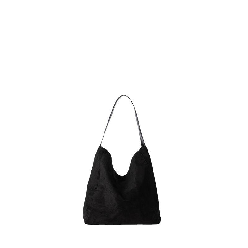 New Fashionable Suede Soft Texture Tote Bag, Casual Large Capacity Single Shoulder Handbag