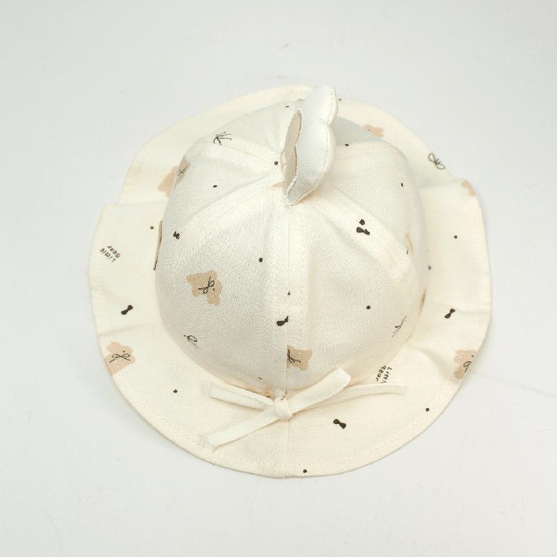 Adorable Baby Rabbit Bucket Hat - Lightweight Spring/Summer Sun Protection for Girls