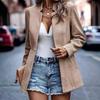 YYFS Women's Fashion Casual Fall Winter Solid Color Print Simple Long Sleeve Blouses & Shirts