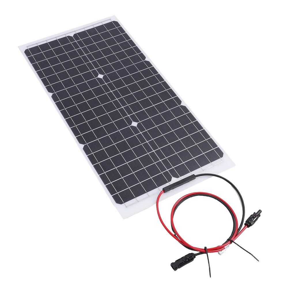 30W 18V Semi Flexible Solar Panels, High Efficiency Solar Cells for Marine Camping Ss