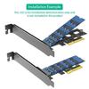 PCIE to NVME Adapter M.2 NVMe To PCIe 3.0 4X Expansion Card Risers with Bracket Card for 2242 2260 2280 M.2 NVME