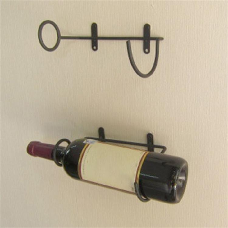 Wall Mount Wine Rack for Single Wine Bottle Holder for Home Bar Kitchen Storage