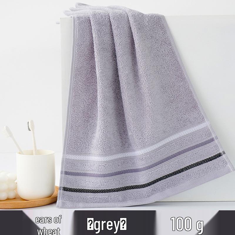 Thick Absorbent Pure Cotton Face Towel with Embroidered Logo for Adults