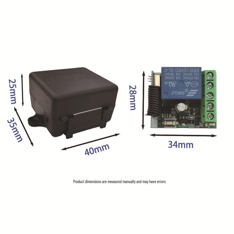 12V Single Channel Wireless Remote Boom Barrier Controller with Electric Lock and Light Switch.