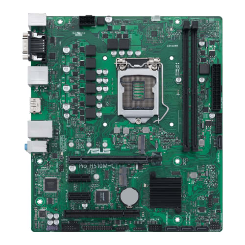 ASUS Pro-H510M-CT/CSM LGA1200 (Intel 10. a 11. gen) Komerční základní deska mATX (PCIe 4.0, 1 LAN, přední panel USB 3.2, Intel vPro, DP, TPM IC Onboar