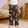 Fashionable Children's Versatile Print Pocket Casual Pants