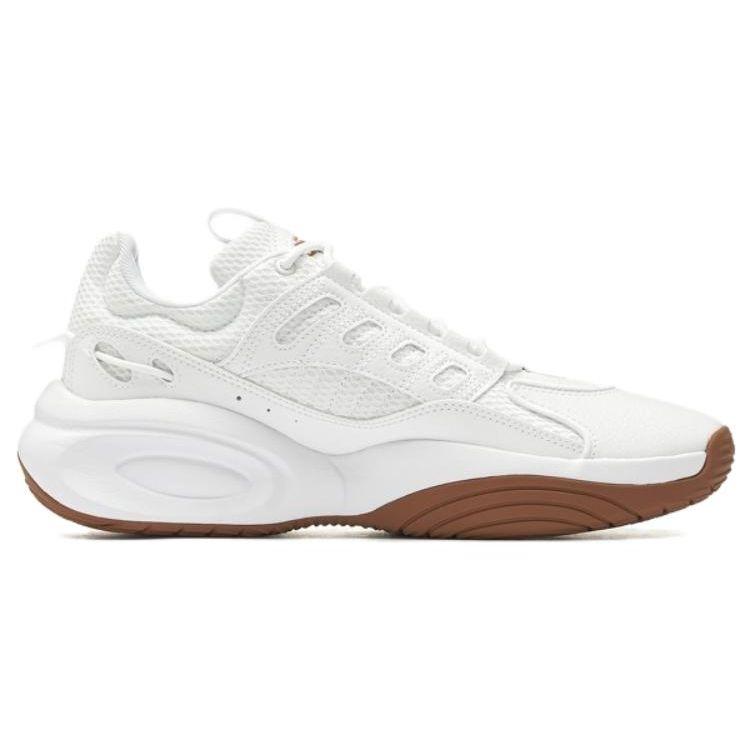 Reebok Solution Mid Retro Basketball Shoes Unisex Sneakers White Brown 100033898