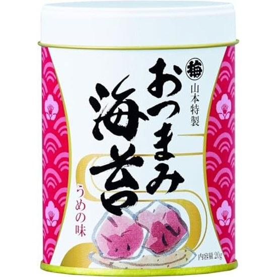 Yamamoto Nori Store Seasoned Snack Ume 1 Can 20g Kyushu Ariake Sea Product Domestic