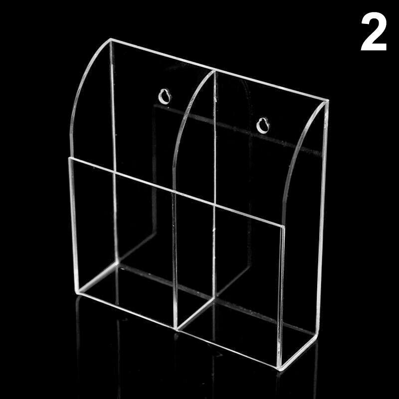Acrylic Remote Control Holder Phone Charging Self Adhesive Caddy Storage Box Suitable for Organizer Supplies