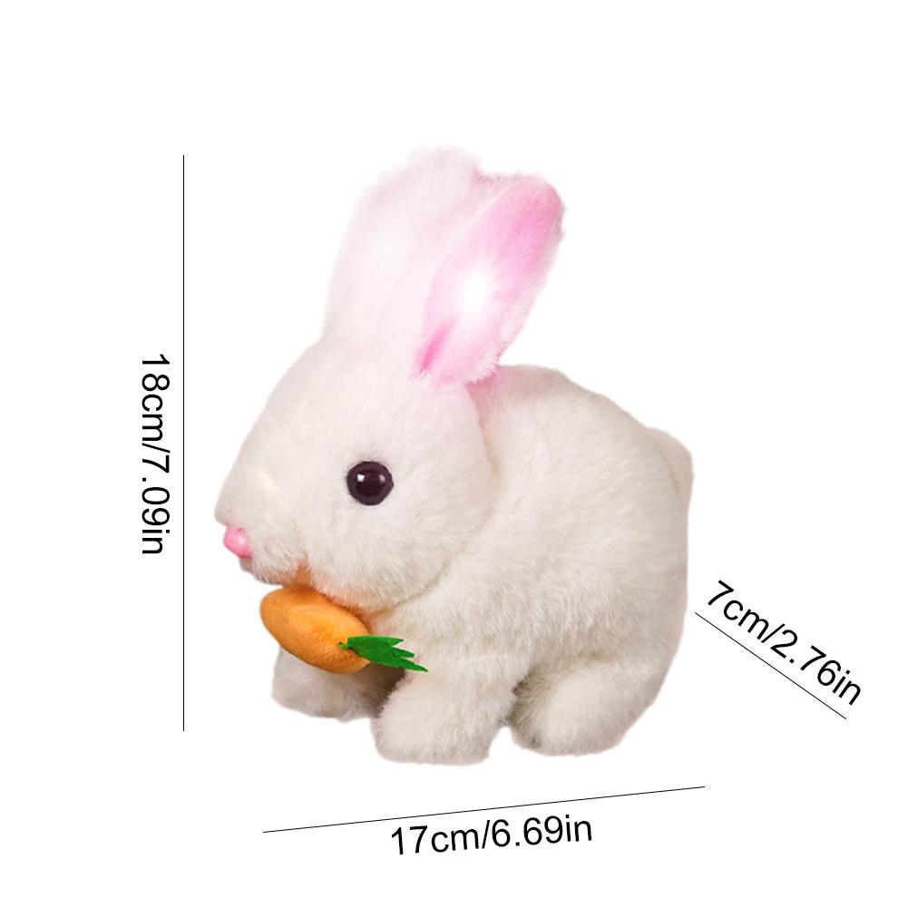 Cartoon Fluffy Rabbit Plush Toy Cute Soft Stuffed Bunny Doll Pendant Plush Rabbit Toy Interactive Bunny Toy Party Decor Supplies