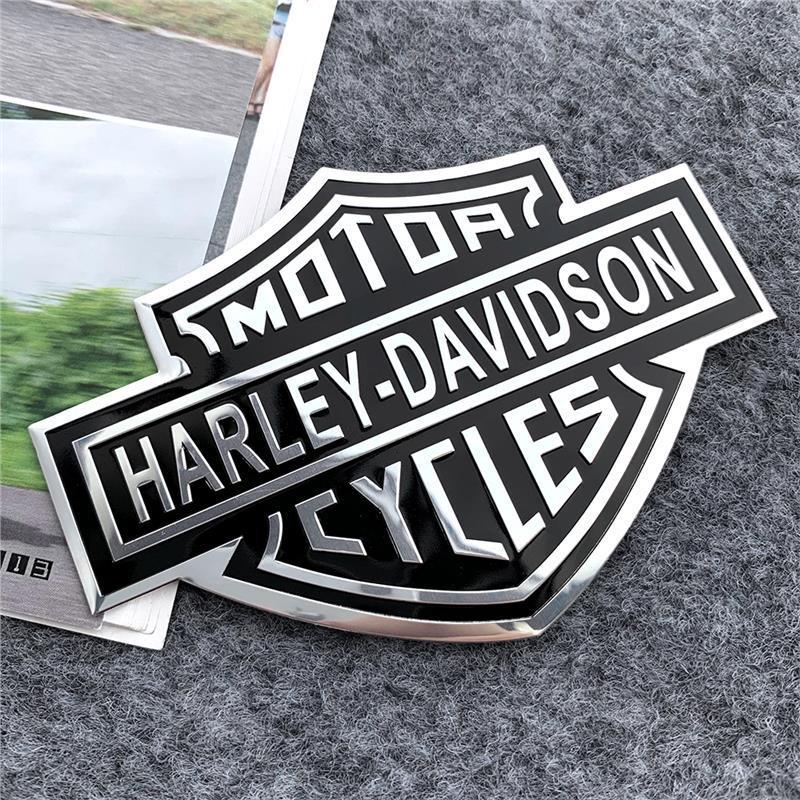 

1Pc Metal Aluminum Sheet Skull Skeleton Sticker Motorcycles Head 3D Sticker Tail Fuel Tank Decorative Stickers For Harley Davidson
