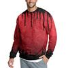 Men's Casual Fashion Printed Round Neck Pullover Sweatshirt
