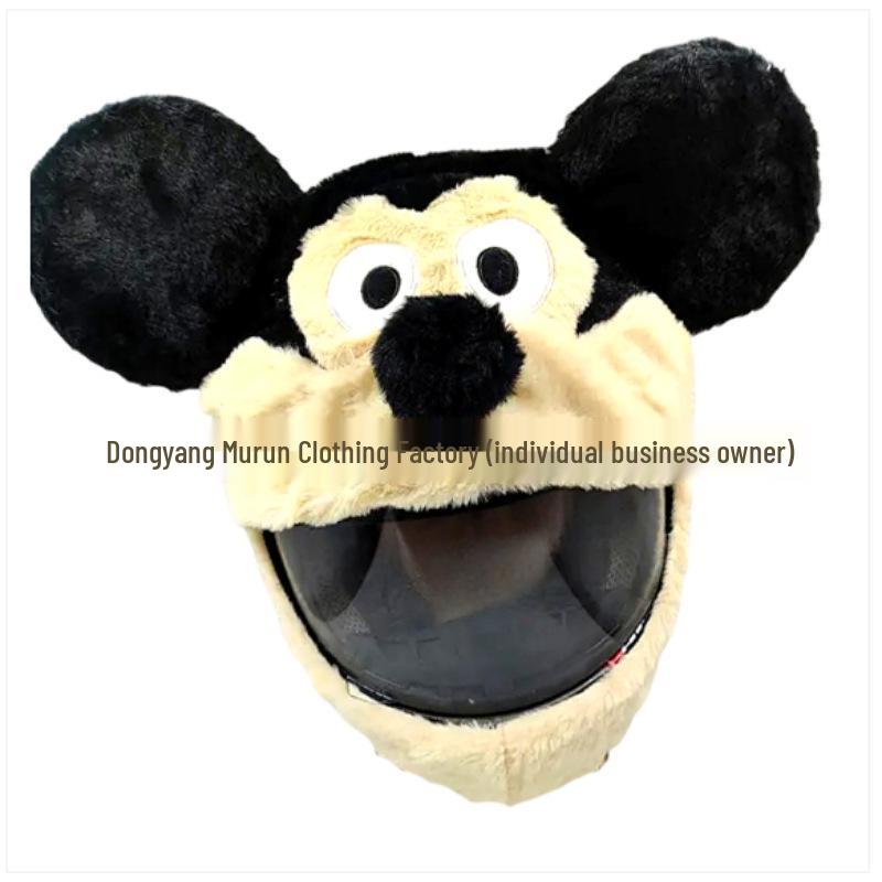 Motorcycle Helmet Decoration: Cartoon Rabbit, Toothless, Pumpkin Head Covers
