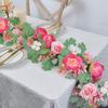 Romantic Artificial Eucalyptus Leaf Vine Plastic Realistic Butterfly Rattan Decor Handmade Lifelike Fake Hanging Plants