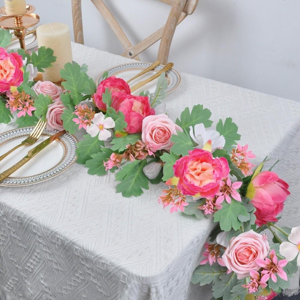 Romantic Artificial Eucalyptus Leaf Vine Plastic Realistic Butterfly Rattan Decor Handmade Lifelike Fake Hanging Plants