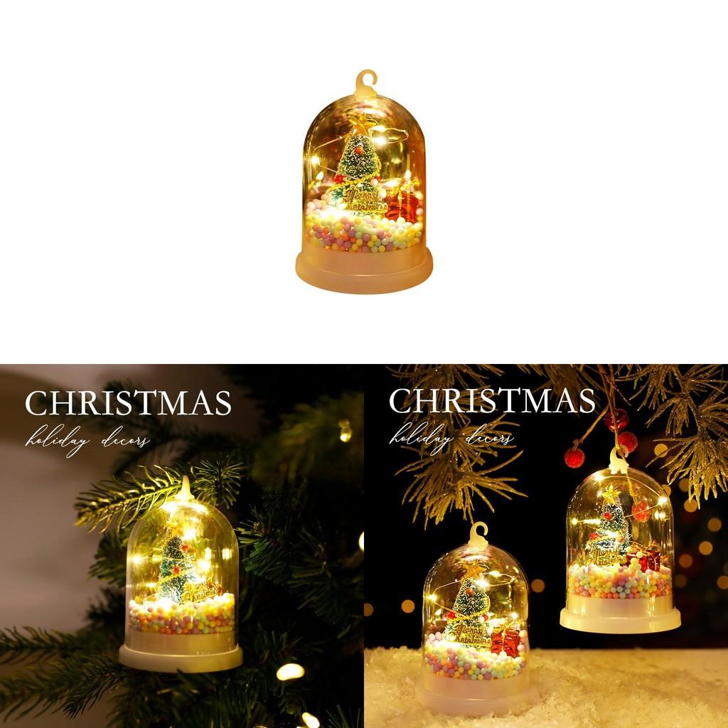 Weihnachtsdeko Nachtlicht mit Schneeszene und Geschenklicht für Kinder Feiertagsfeier