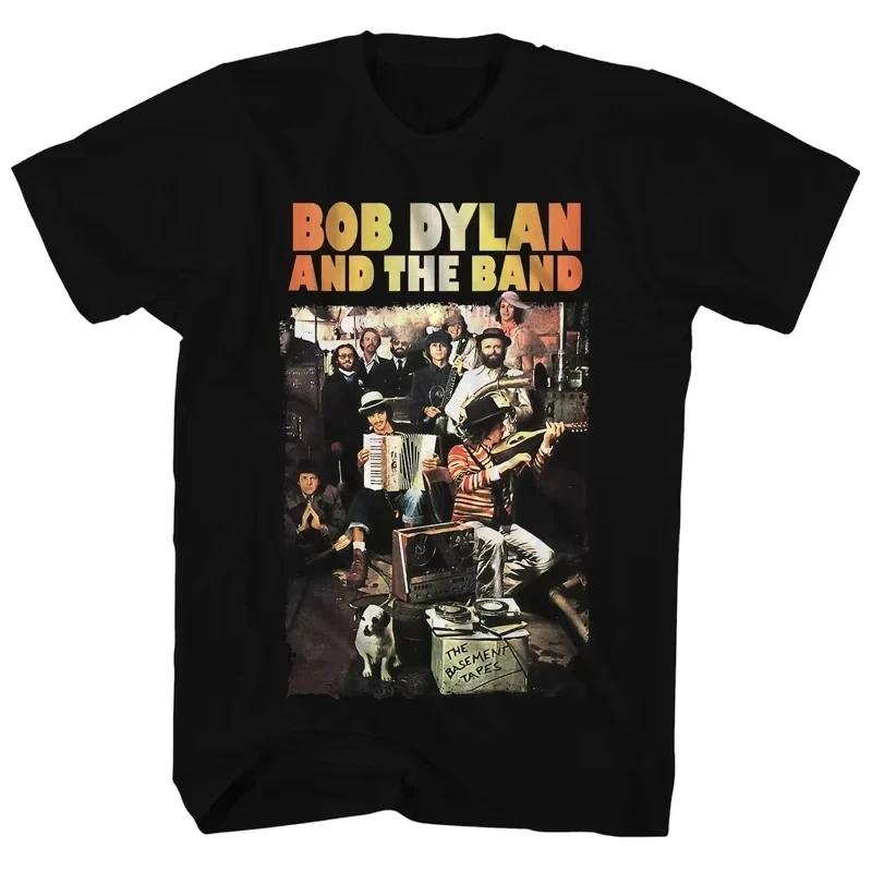 2025 Sommer Neu Bob Dylan Rockdichter Amerikanischer Vintage High Street T-Shirt Übergröße Lässig Unisex Unisex Oberteil Tee Hip Hop Atmungsaktiv