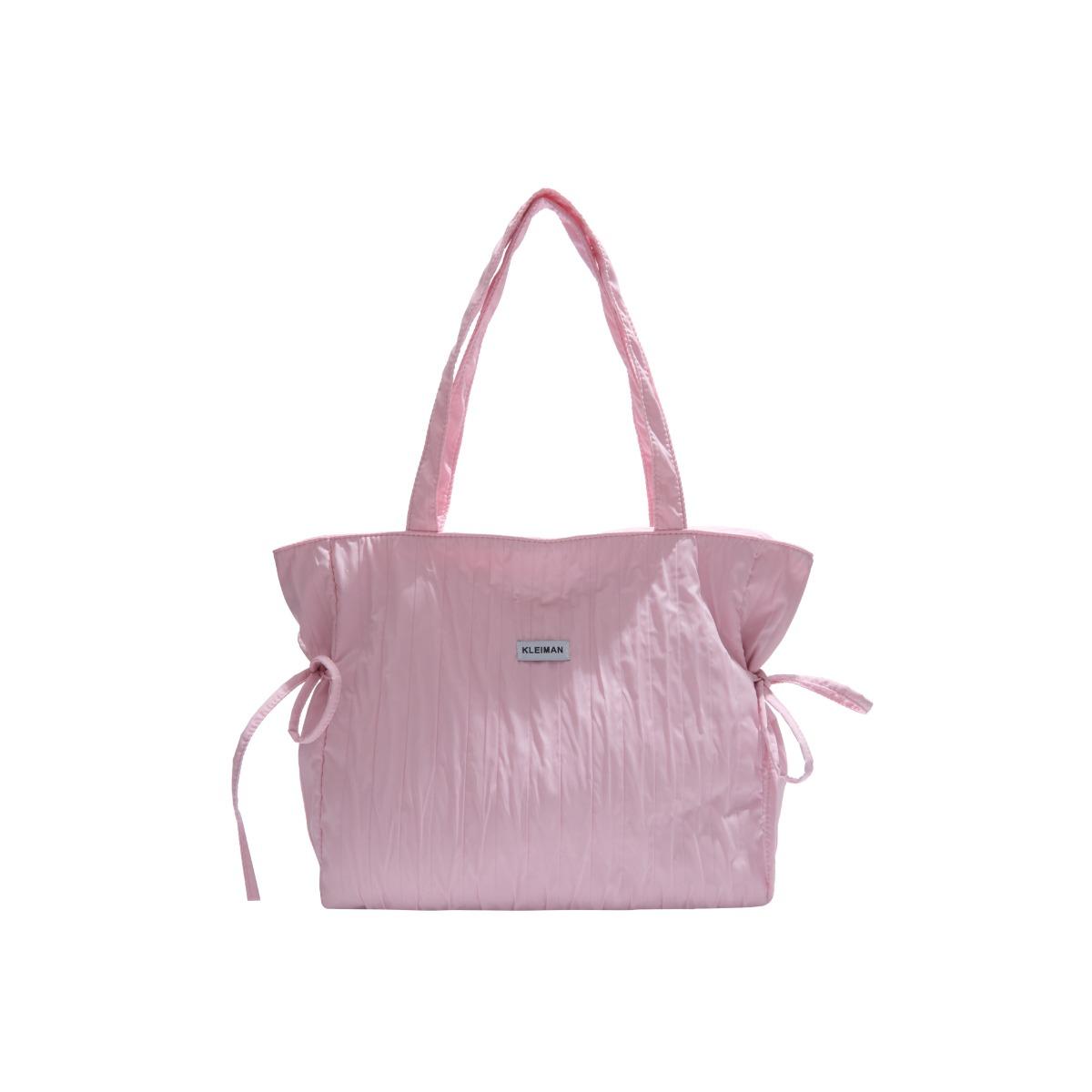 

Сумка-тоут большой вместимости, многофункциональная легкая сумка подмышку/на плечо, подходит для студентов и офисных работников для поездок на работу 33*12*28 розовый