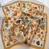 Foulard Quadrato Stampato Morbido Raso di Lusso per Donna Foulard Fascia per Capelli Primaverile Foulard Bandana Echarpe Cravatta Sciarpe