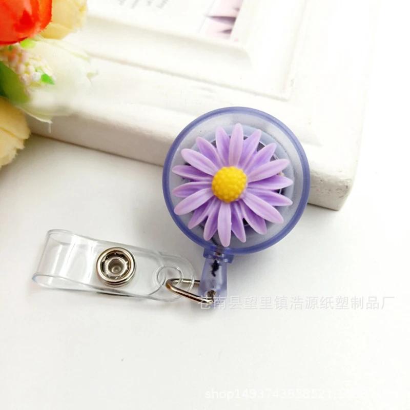 1pc Retractable Nurse Badge Reel Clip Students ID Card Badge Holder Accessories Cute Work Badge Reel School Supplies