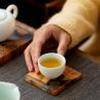Yousheng Tea Coaster Japanese Style Good Heat Insulation Natural Wooden Resin Cup Holder Creative Gasket for Tea Ceremony