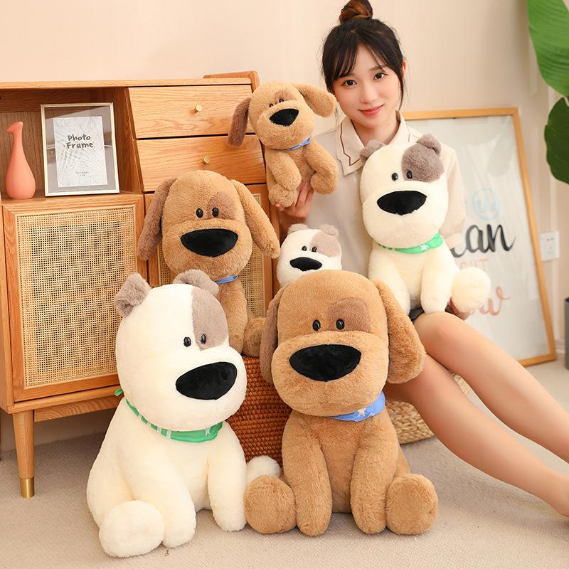 Cute puppy sitting puppy dog doll plush toy teddy dog doll children's doll birthday gift