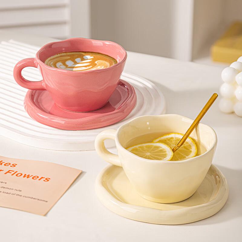 Peerson Cream Style Keramik Kaffeetasse & Untertasse Set