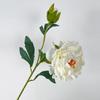 2 Heads Silk Peony Fake Flowers Silk Cloth Real Touch Artificial Flower Branch 68cm Length Fake Flowers Bouquet Home Decoration