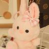 Internet Celebrity Cute Bunny Pendant Plush Toy Doll Cream White Rabbit Bag Pendant Keychain Doll Doll