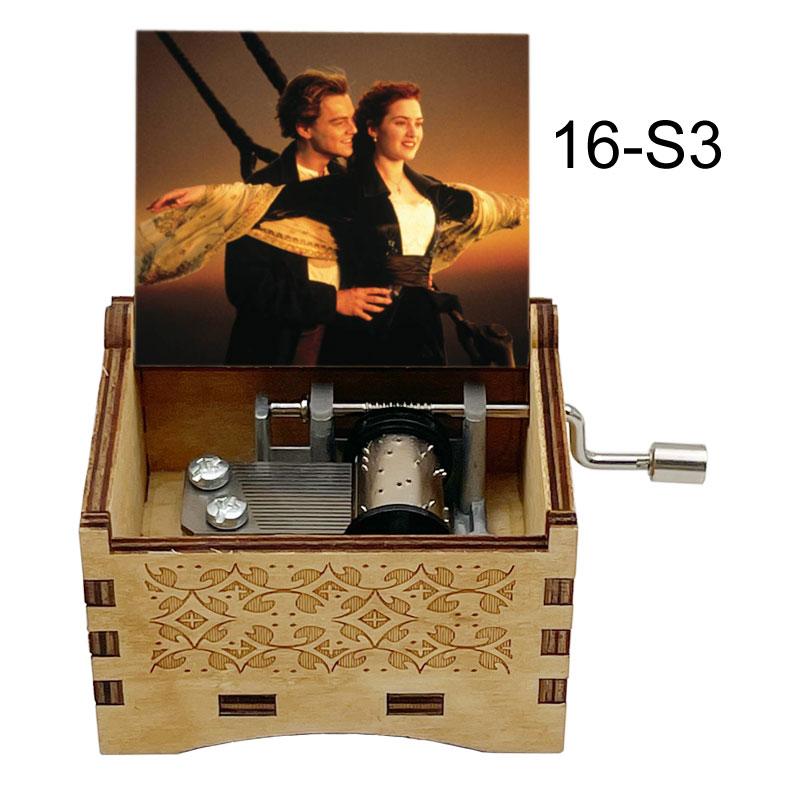 Titanic Classic Love Romantic Movie My Heart Will Go On Wooden Music Box 18 Note Melody Couple Girlfriend Anniversary Gift 3