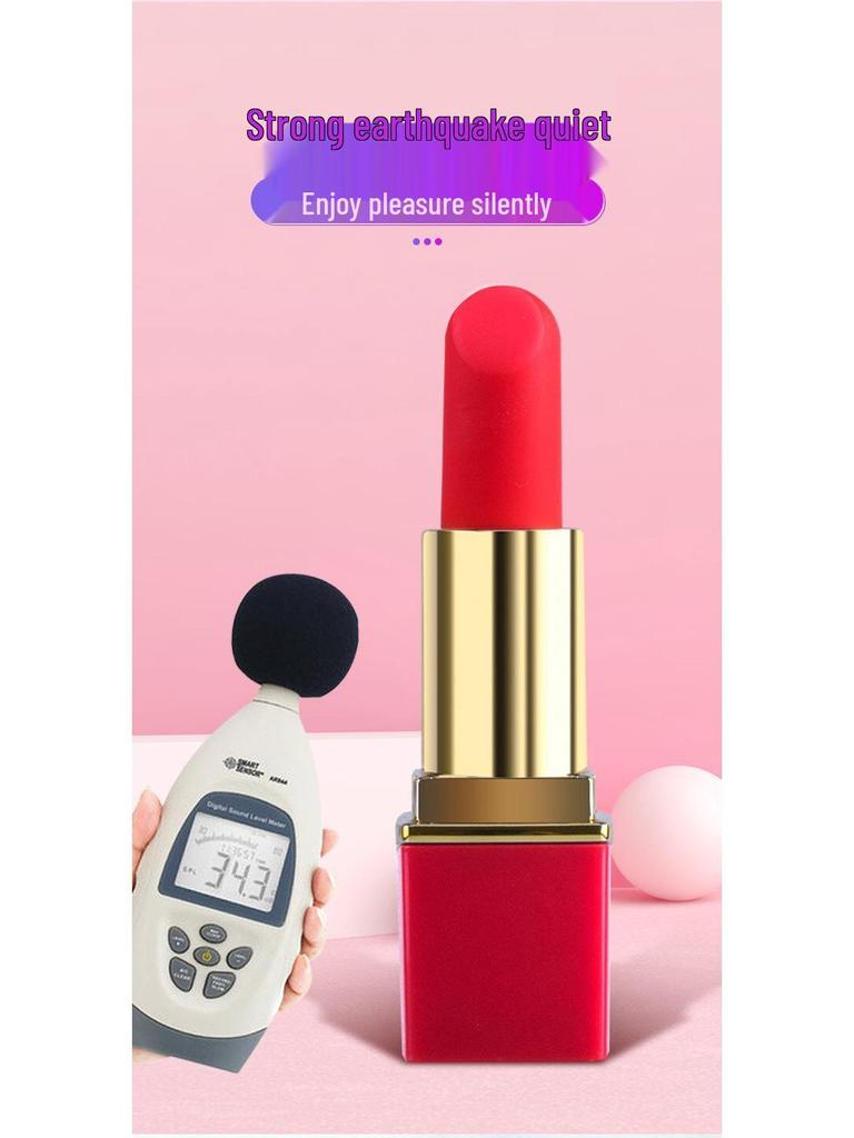 Women's Mini Lipstick Vibrator - Small AV Stick with Magnetic Attraction for Personal Pleasure