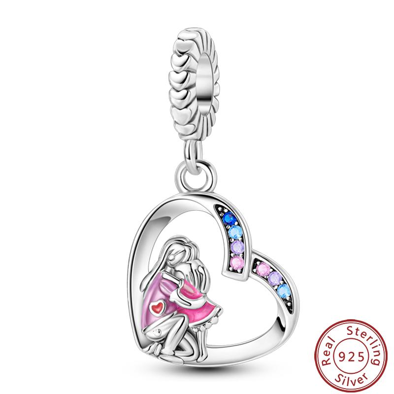 Copper Sincere Emotions Multiple Styles Heart-Shaped Romantic Charms Beads 3Mm Diy Fine Jewelry Making