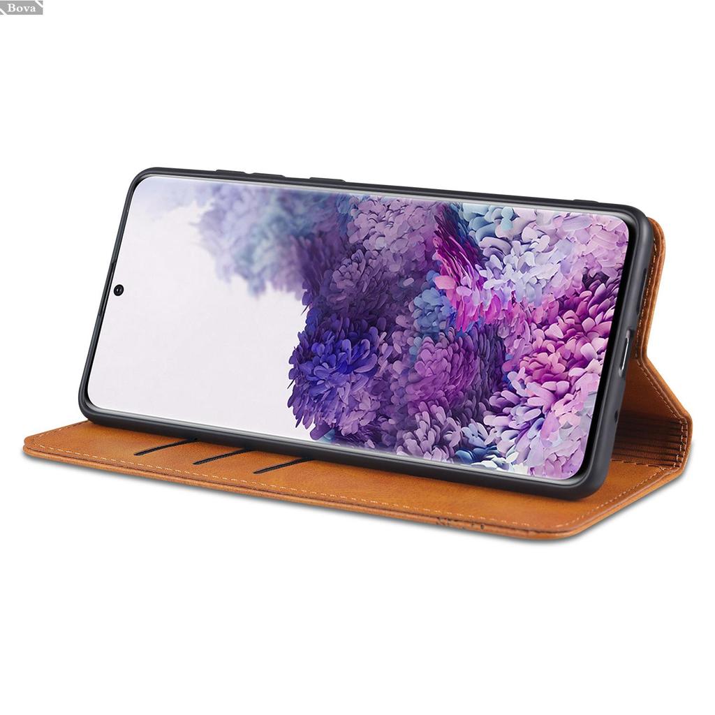 Deluxe Magnetische Adsorption Lederhülle für Samsung Galaxy S20+ Ultra FE 5G Klapphülle Schutzhülle Capa Fundas Coque