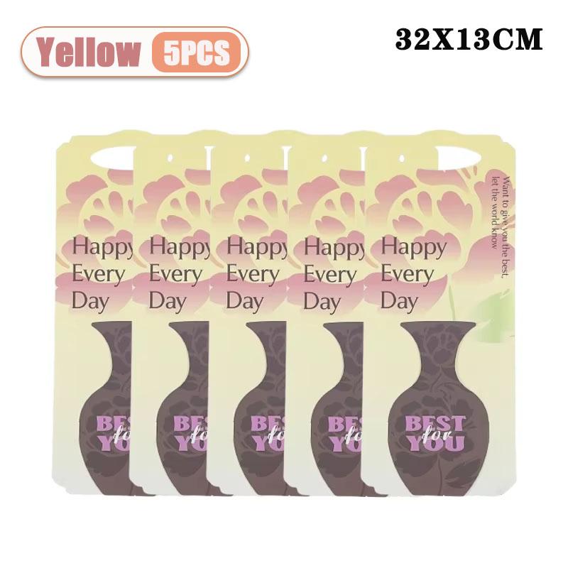 Foldable Valentine Flower Bouquet Box Simple Elegant Design Handheld Easy Carry for Wedding Home Party Romantic Gift