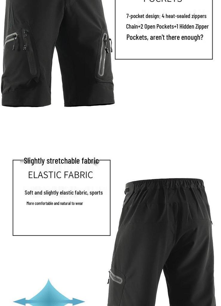 Pantaloncini da Ciclismo da Discesa e Cross-Country a Cinque Punti da Uomo ARSUXEO N1202