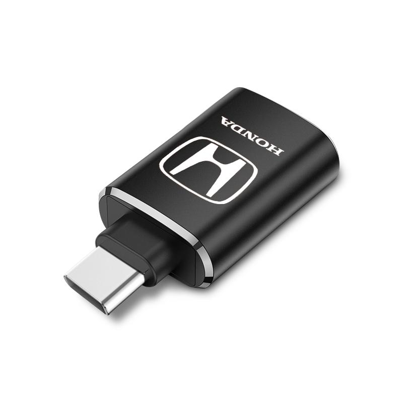 Car Usb Type C Cable Converter Charging Adapter Car Accessories for Honda Civic Xrv Hrv Crv Brv City Accord Fit Jazz Insight Pilot Passport Stepwgn